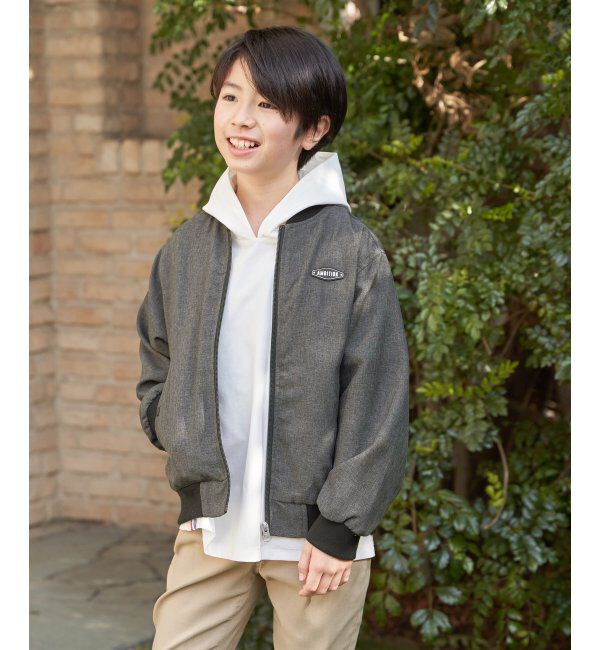 ikka kids「【親子コーデ】リネンライクブルゾン（110~160cm）」|その他|