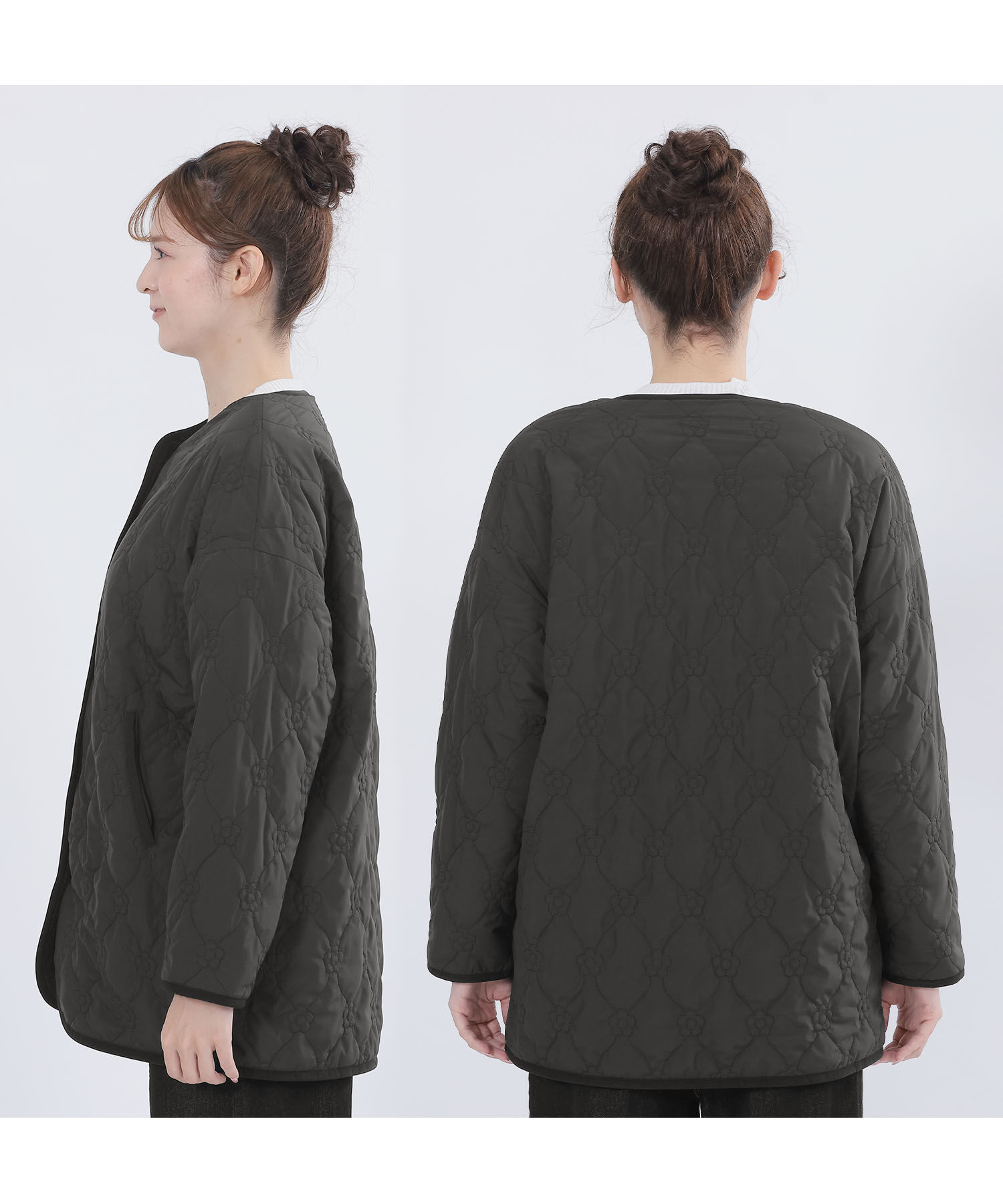 MARY QUANT「リバーシブル キルト ブルゾン」|ダウン|