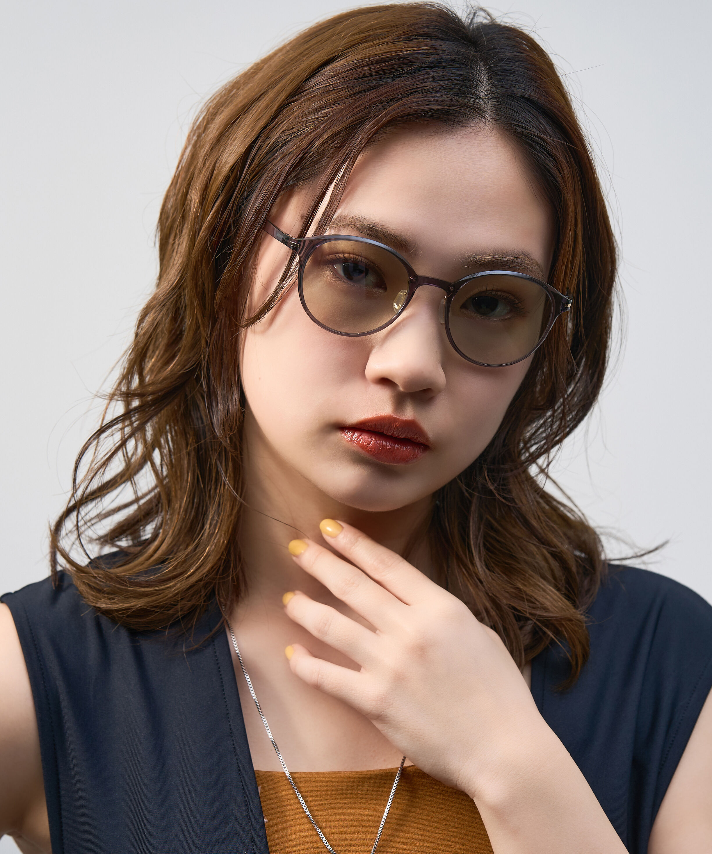  「Zoff | UNITED ARROWS ボストン型 サングラス クリアフレーム 軽量 UVカット ユナイテッドアローズ」|サングラス|