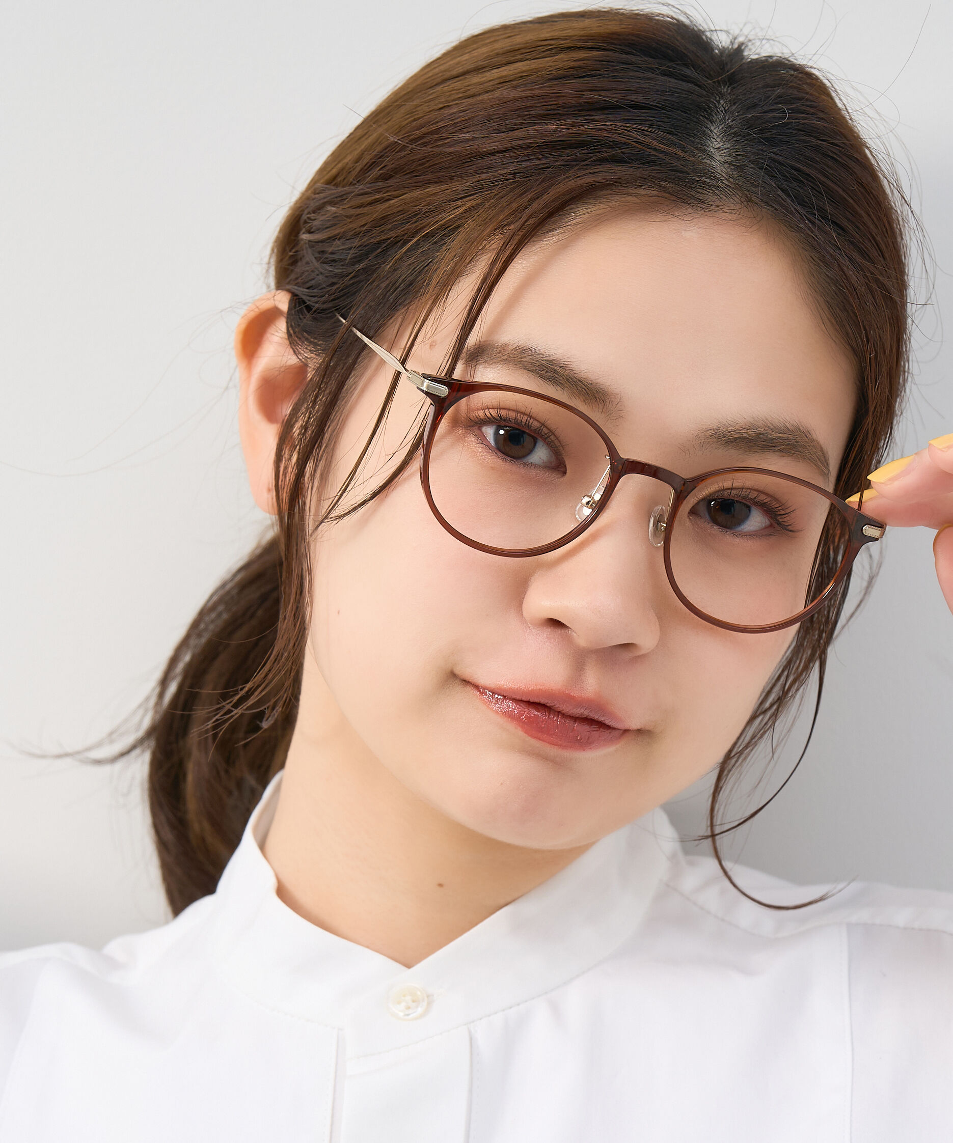  「ボストン型 軽量 メガネ｜ 軽量素材&times;チタン 大人可愛いメガネフレーム レンズ交換券付き」|メガネ|