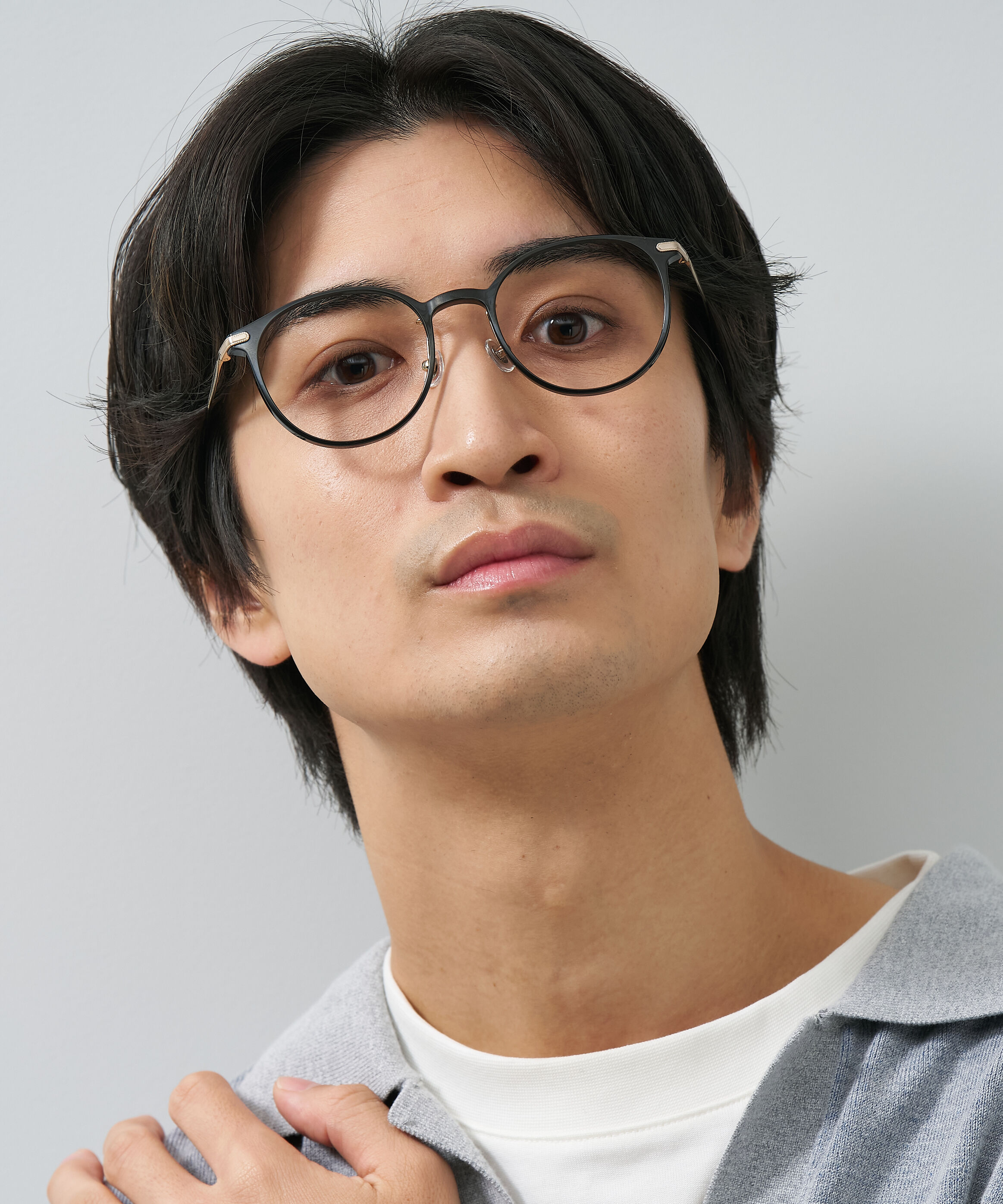  「ボストン型 軽量 メガネ｜ 軽量素材&times;チタン 大人可愛いメガネフレーム レンズ交換券付き」|メガネ|