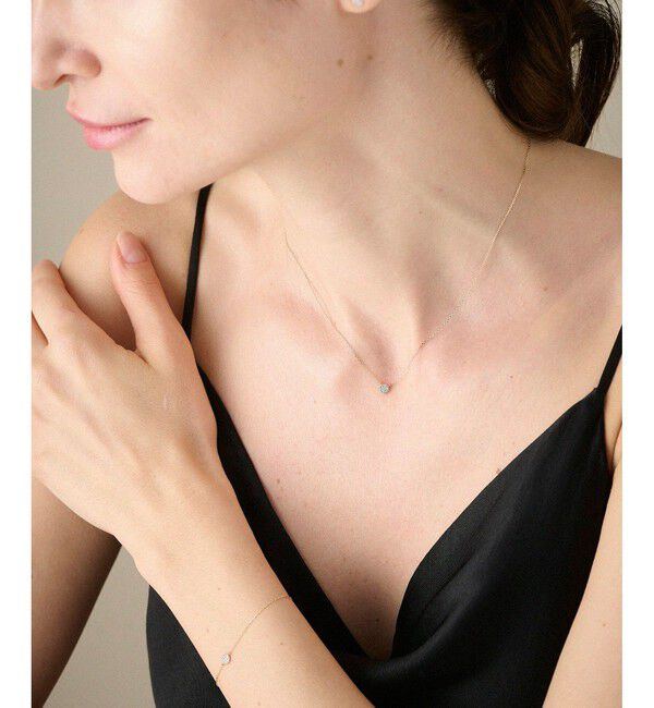 ete「K10YG ブリリアント ダイヤモンド ネックレス」|ネックレス|