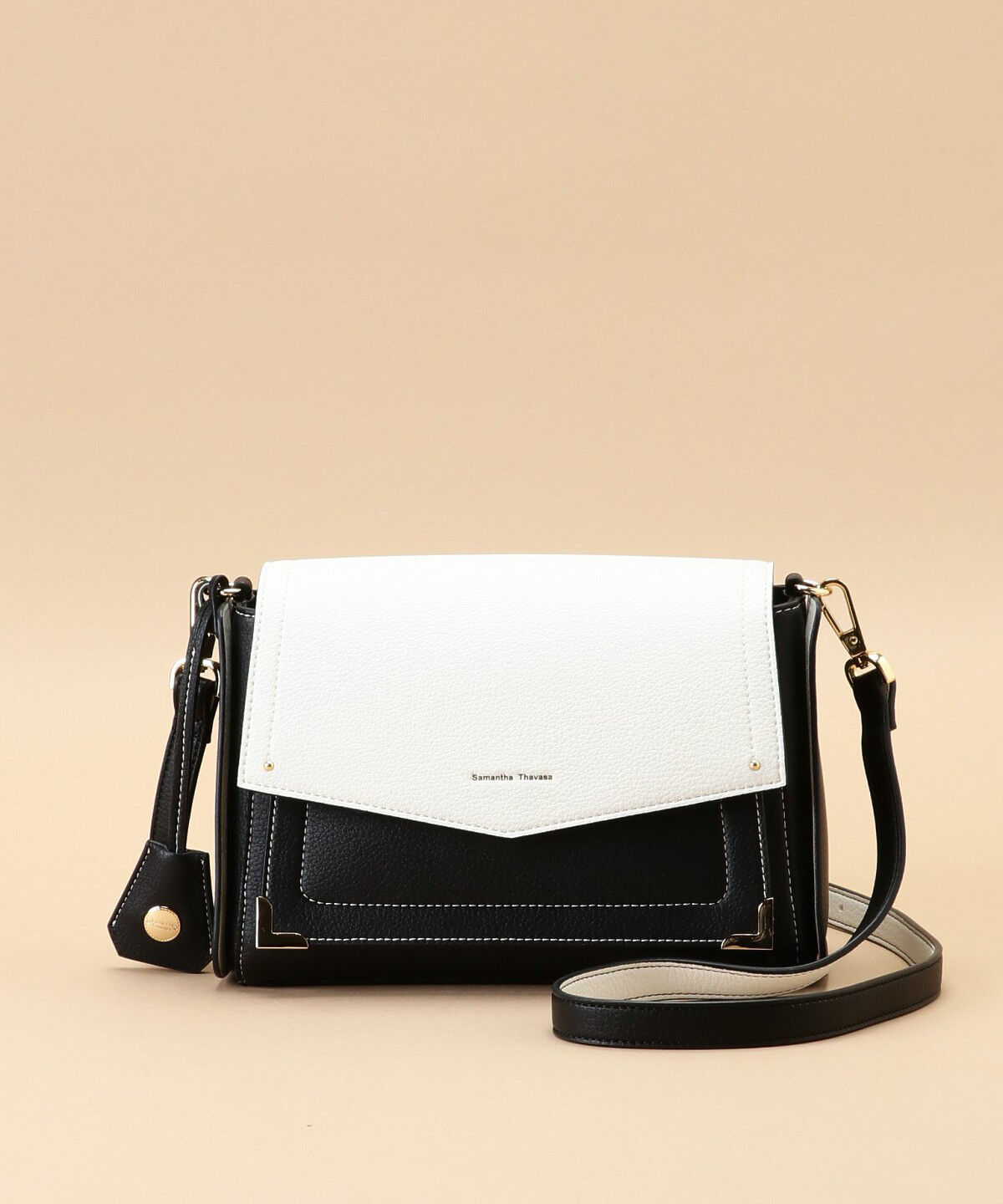 Samantha Thavasa「ミラー付き ショルダーバッグ」|ショルダー・メッセンジャー|ホワイト