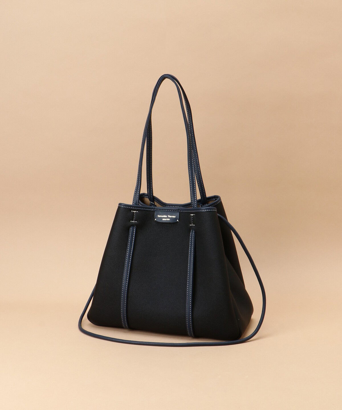 Samantha Thavasa「キャンバスデザイン 合皮トートバッグ 大サイズ」|トートバッグ|