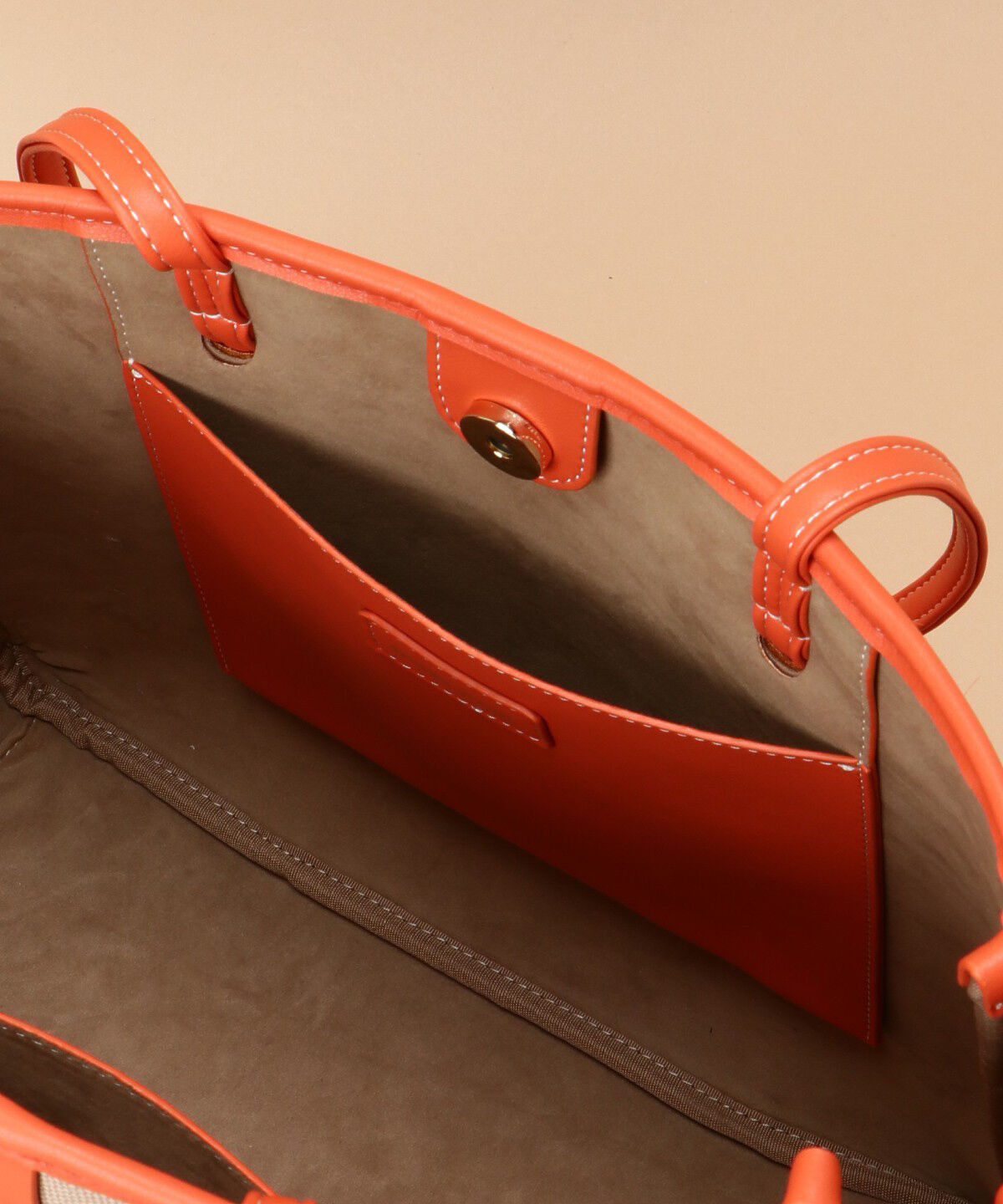 Samantha Thavasa「キャンバスデザイン 合皮トートバッグ 大サイズ」|トートバッグ|