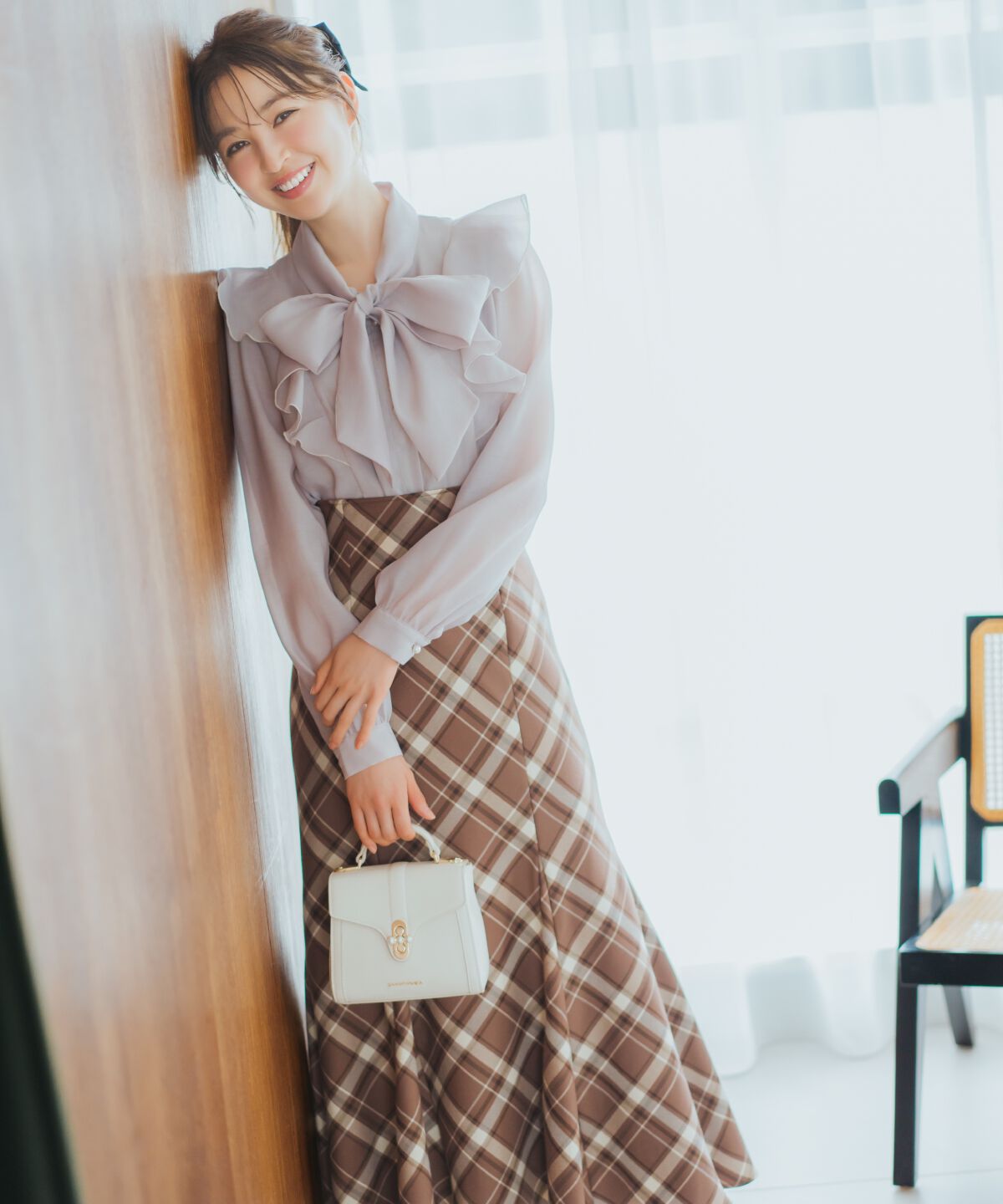 WILLSELECTION「シアーラッフルボウタイブラウス」|シャツ・ブラウス|