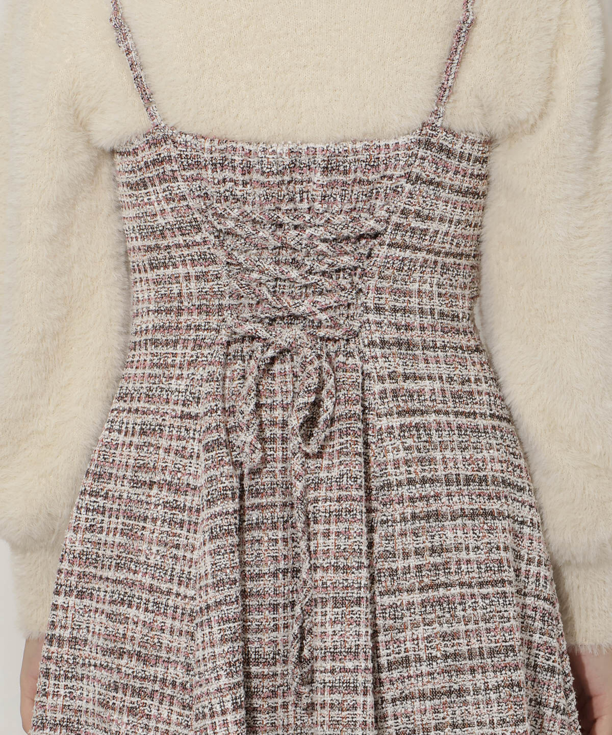 WILLSELECTION「シャギーニット&times;フレアワンピース」|ワンピース|