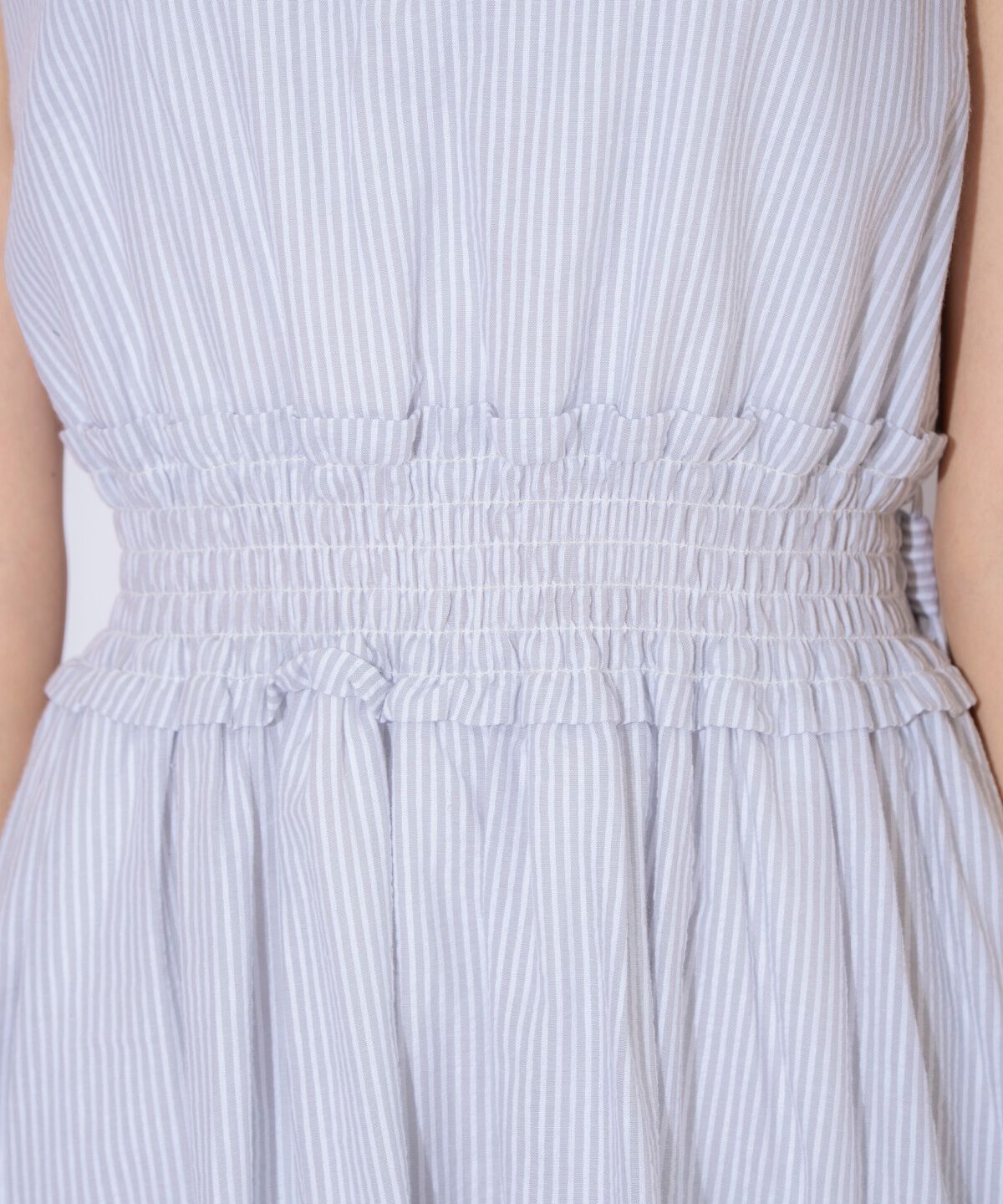 WILLSELECTION「ウエストシャーリングストライプワンピース」|ワンピース|