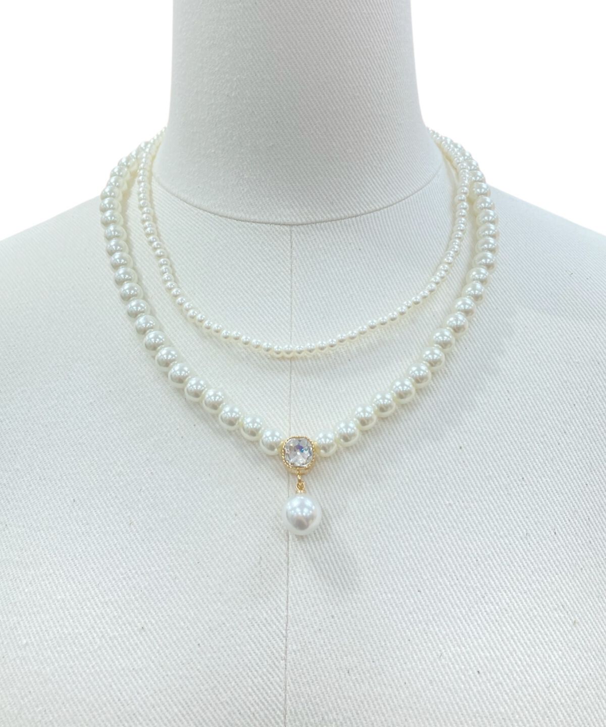 WILLSELECTION「ダブルラウンドパールネックレス」|ネックレス|