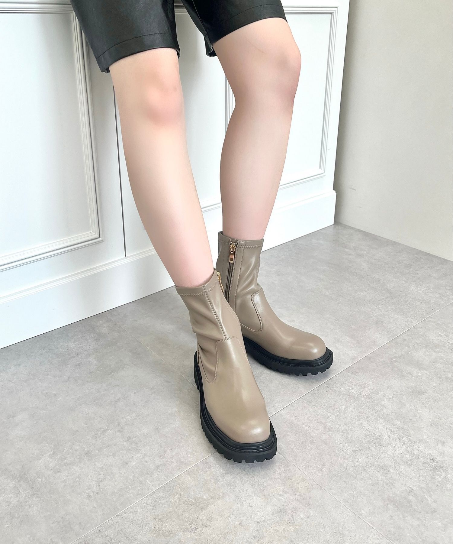 ORiental TRaffic「タンクソールストレッチブーツ/31414」|ショートブーツ|