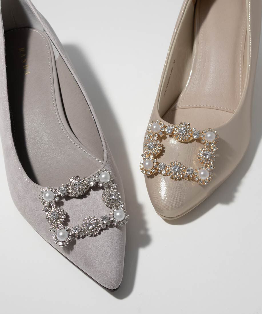  「ビジュー&times;パールシューズクリップ」|その他|