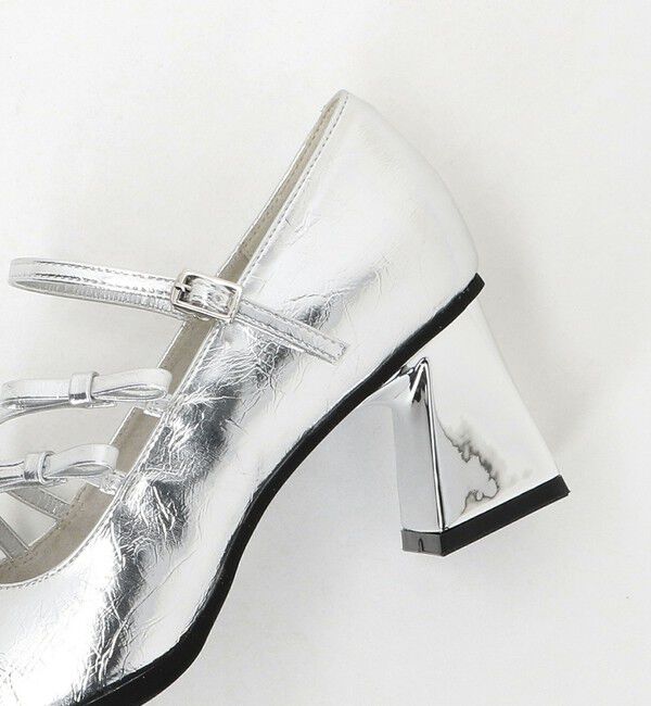 ODETTE E ODILE「＜SY＞ダブルリボン スクエア パンプス60&uarr;」|パンプス|