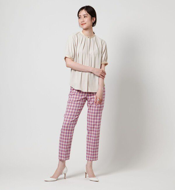 UNITED ARROWS「バイカラーパイピング ショートスリーブ ブラウス」|シャツ・ブラウス|