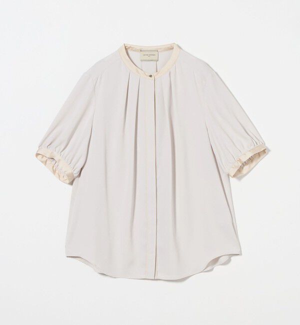 UNITED ARROWS「バイカラーパイピング ショートスリーブ ブラウス」|シャツ・ブラウス|