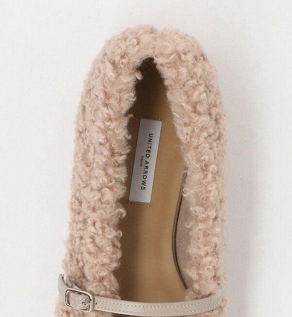 UNITED ARROWS「フェイクファー フラットパンプス」|パンプス|