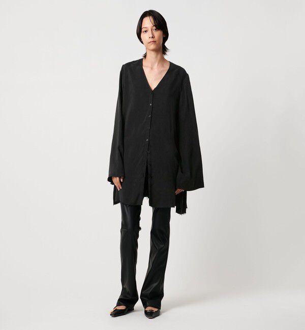 AEWEN MATOPH「＜AEWEN MATOPH＞フレアVネックシャツワンピース」|ワンピース|