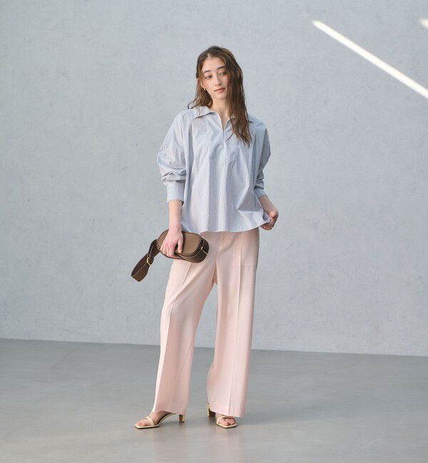 UNITED ARROWS「アセテートポリエステル ベイカーパンツ」|チノ|