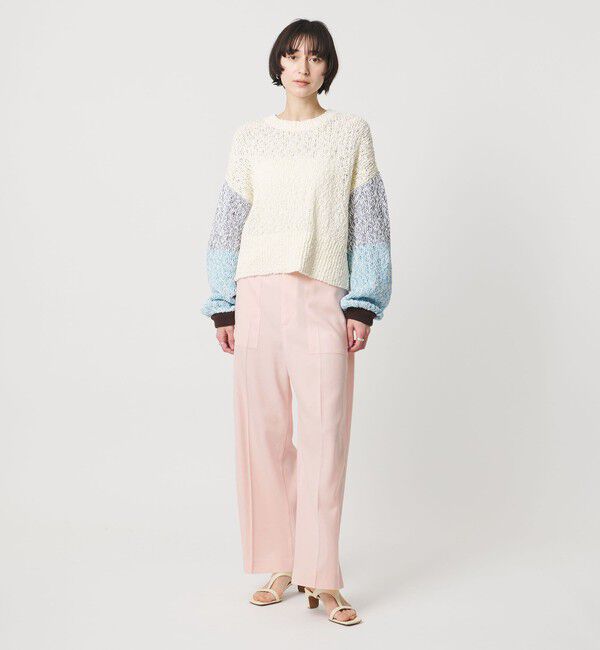 UNITED ARROWS「アセテートポリエステル ベイカーパンツ」|チノ|