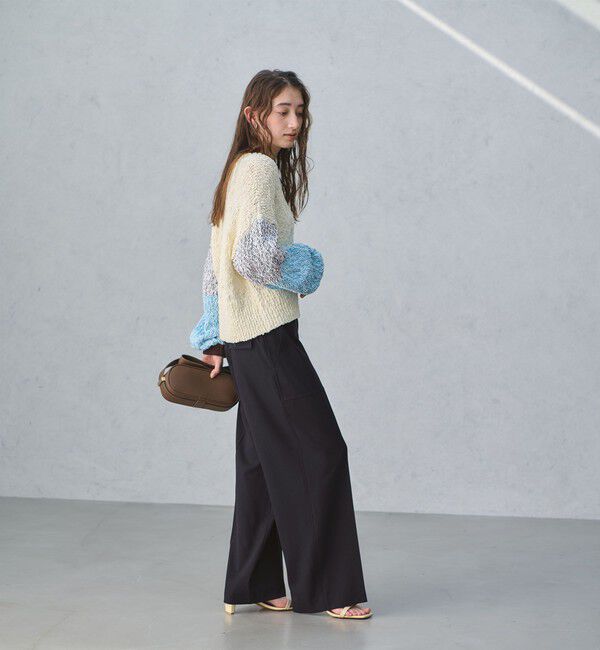 UNITED ARROWS「アセテートポリエステル ベイカーパンツ」|チノ|