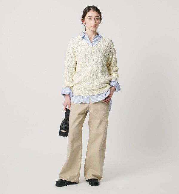 UNITED ARROWS「カラーミックス Vネックニット」|ニット・セーター|