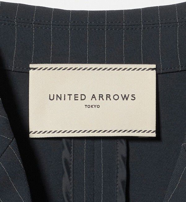 UNITED ARROWS「Drapy ピンストライプ テーラード ミドル ベスト」|ベスト・ジレ|