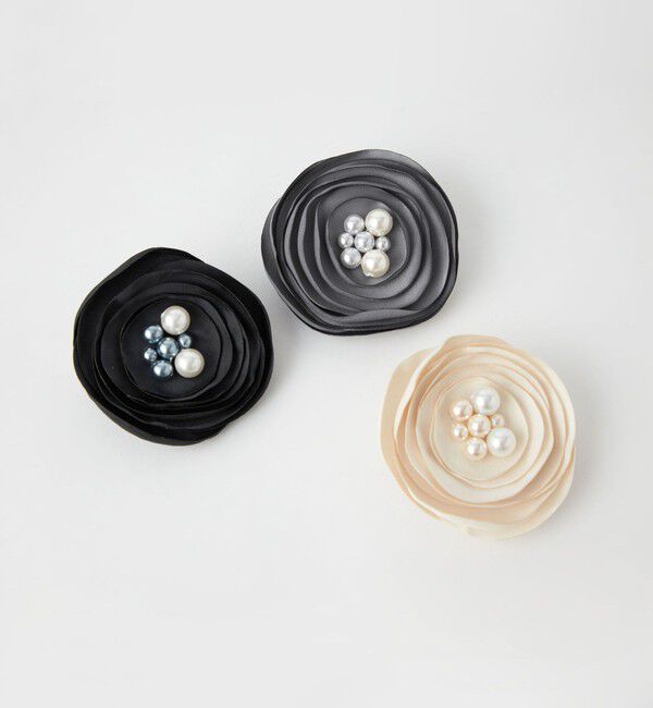 UNITED ARROWS green label relaxing「フラットフラワー コサージュ」|ブローチ・コサージュ|