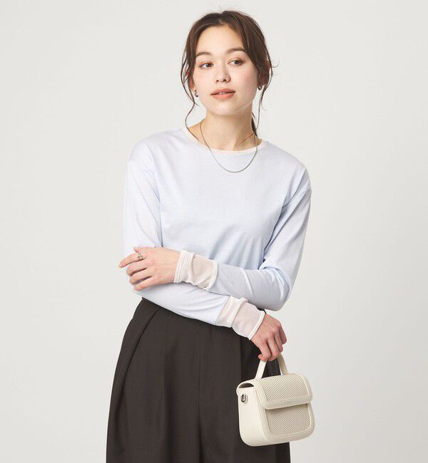 UNITED ARROWS green label relaxing「ソデ チュール プルオーバー カットソー」|Tシャツ・カットソー|