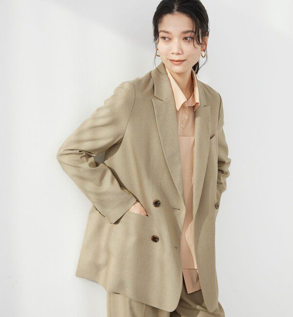 UNITED ARROWS green label relaxing「［size SHORTあり］ラミーブレンド ダブル ジャケット」|テーラードジャケット|