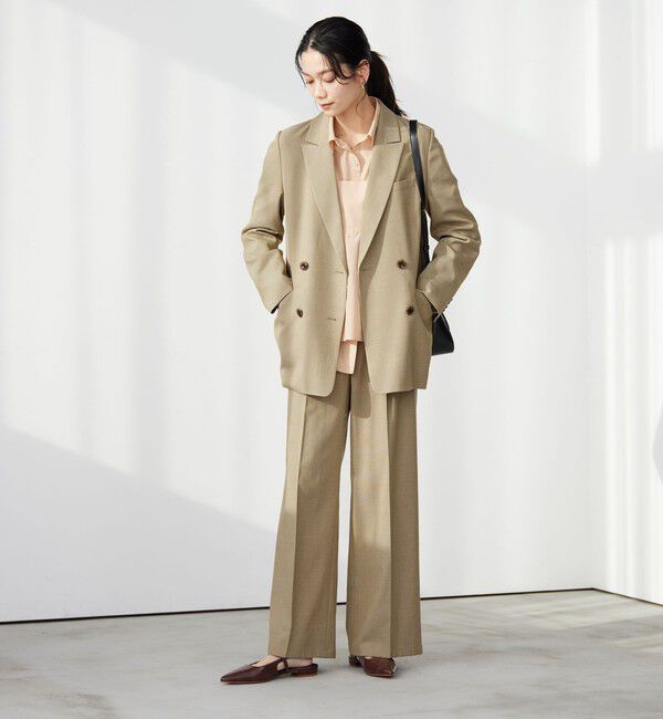 UNITED ARROWS green label relaxing「［size SHORTあり］ラミーブレンド ダブル ジャケット」|テーラードジャケット|