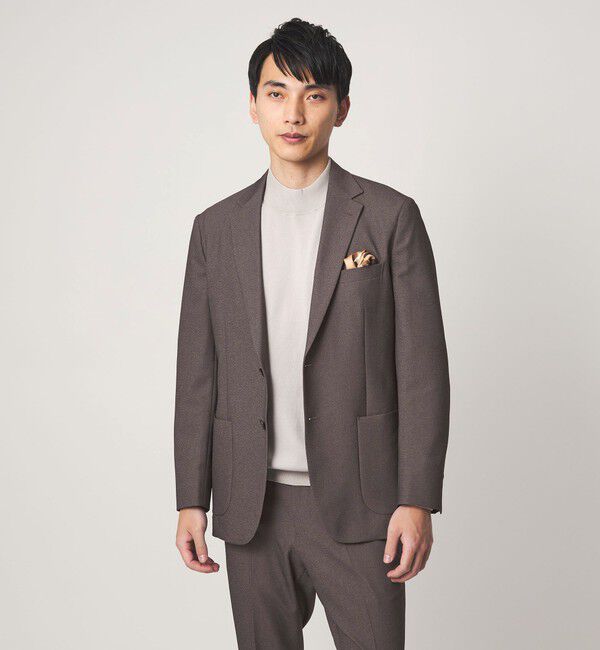 UNITED ARROWS green label relaxing「A+ ポリエステル シャークスキン 2B スタンダード セットアップ ジャケット -ウォッシャブル・ストレッチ-」|テーラードジャケット|