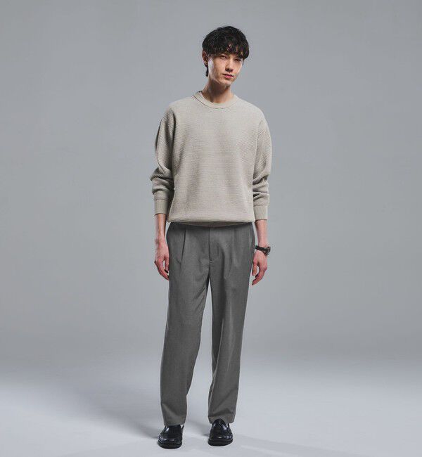 UNITED ARROWS green label relaxing「コットン リバー カノコ クルーネック ニット」|ニット・セーター|