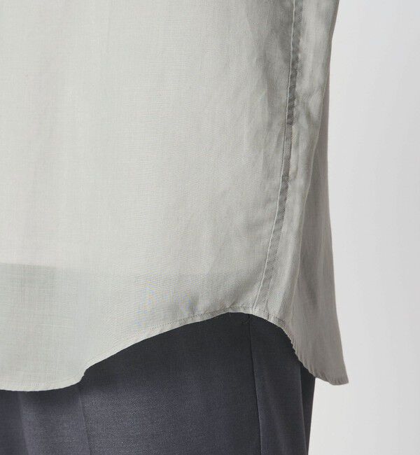 UNITED ARROWS green label relaxing「ラミー ミックス ジャストルーズ 長袖 シャツ」|シャツ・ブラウス|