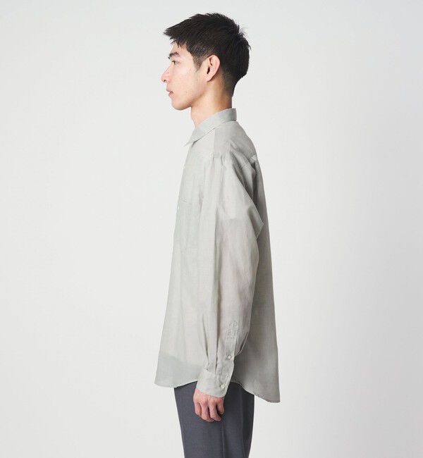 UNITED ARROWS green label relaxing「ラミー ミックス ジャストルーズ 長袖 シャツ」|シャツ・ブラウス|