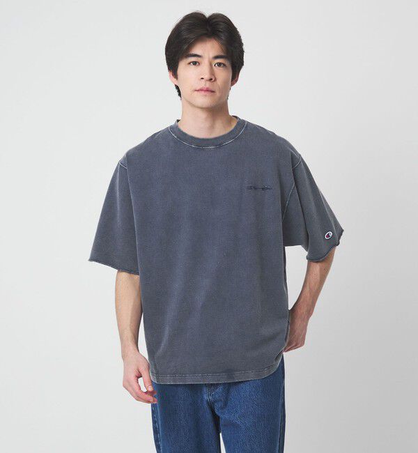 UNITED ARROWS green label relaxing「【別注】＜Champion＞フェード クルーネック 半袖 スウェット」|Tシャツ・カットソー|