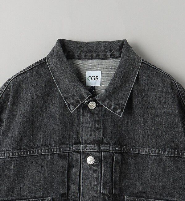 California General Store「＜CGS.＞ オーガニック コットン ブラック デニム HMD Gジャケット」|ブルゾン・スタジャン|