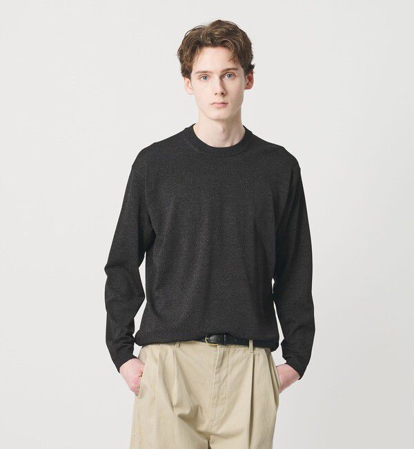 BEAUTY&YOUTH UNITED ARROWS「フュージョン カラー ロングスリーブ ニットT」|ニット・セーター|