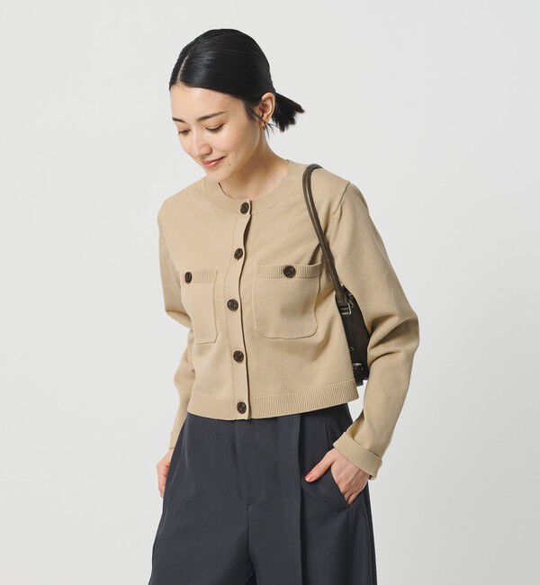 BEAUTY&YOUTH UNITED ARROWS「ポケット コンパクト カーディガン ウォッシャブル」|カーディガン|