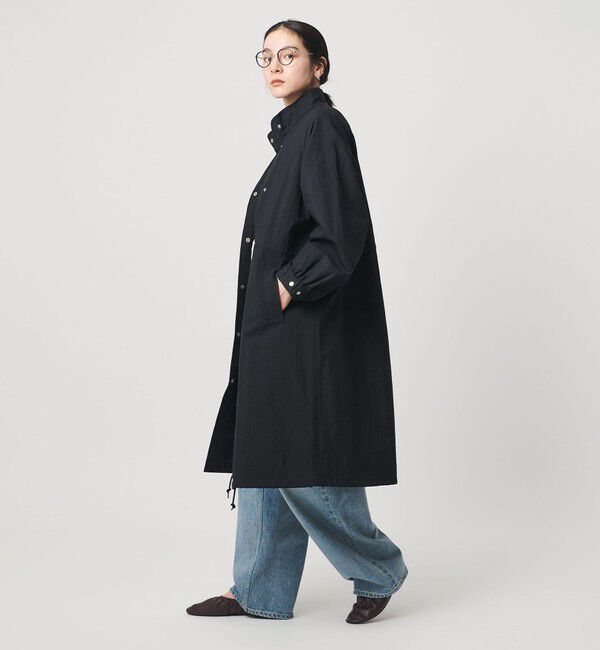 BEAUTY&YOUTH UNITED ARROWS「コットンナイロン オックスフォード モッズコート」|ミリタリー・モッズコート|BLACK