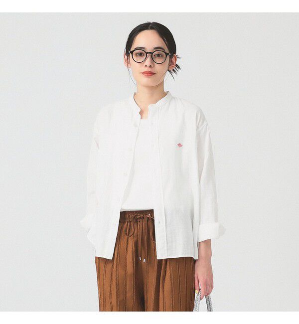 Ray BEAMS 「【別注】DANTON / ノーカラー シャツ」|シャツ・ブラウス|OFF_WHT