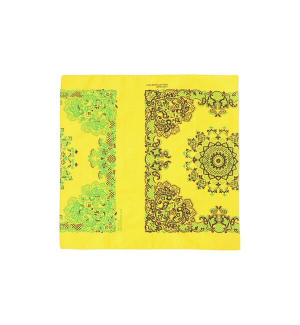 BEAMSBOY「BEAMS BOY / イレギュラー カット バンダナ」|ハンカチ|YELLOW