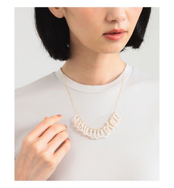 Demi-Luxe BEAMS 「jour couture / turn turn.02 ネックレス」|その他|WHITE