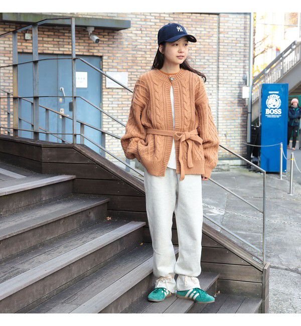 BEAMSBOY「3ゲージ 2トーン アラン カーディガン」|ニット・セーター|