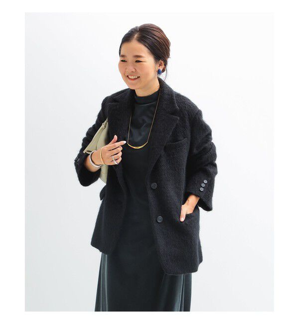 Demi-Luxe BEAMS 「モヘヤループ シャギー ジャケット」|ダッフルコート|