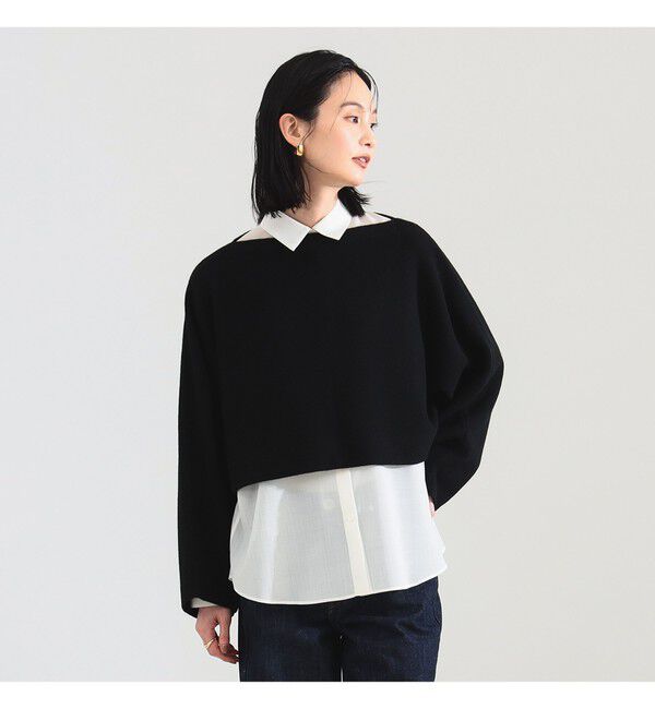 Demi-Luxe BEAMS 「	クロップド 2WAY ニット」|ニット・セーター|