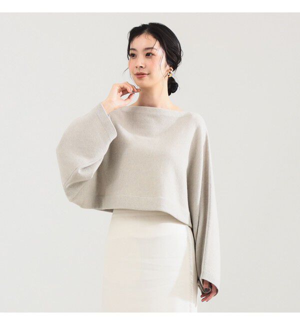 Demi-Luxe BEAMS 「	クロップド 2WAY ニット」|ニット・セーター|BEIGE