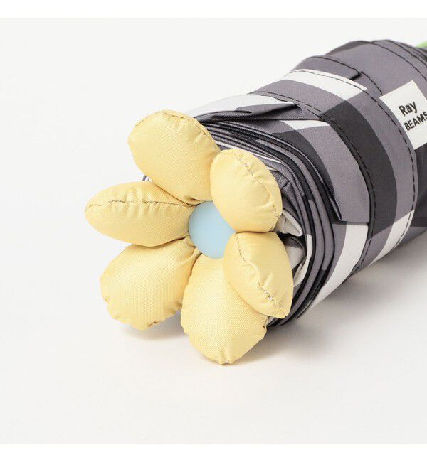 Ray BEAMS 「フラワー チェック 晴雨兼用 折りたたみ傘」|傘|