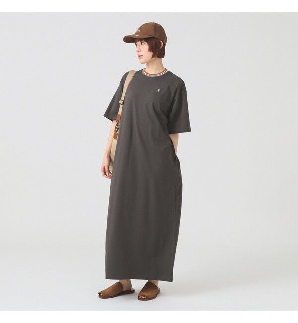 Ray BEAMS 「【別注】Gymphlex / クルーネック カットソー ワンピース」|ワンピース|CHARCOAL.GREY