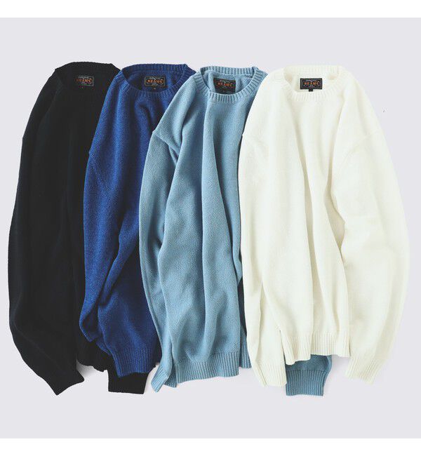BEAMS PLUS「Crew LilyYarn 7G」|ニット・セーター|