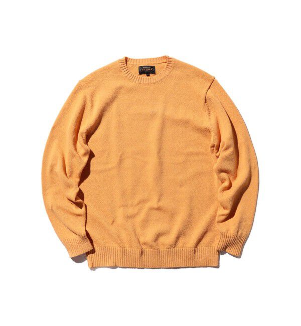 BEAMS PLUS「Crew LilyYarn 7G」|ニット・セーター|APRICOT