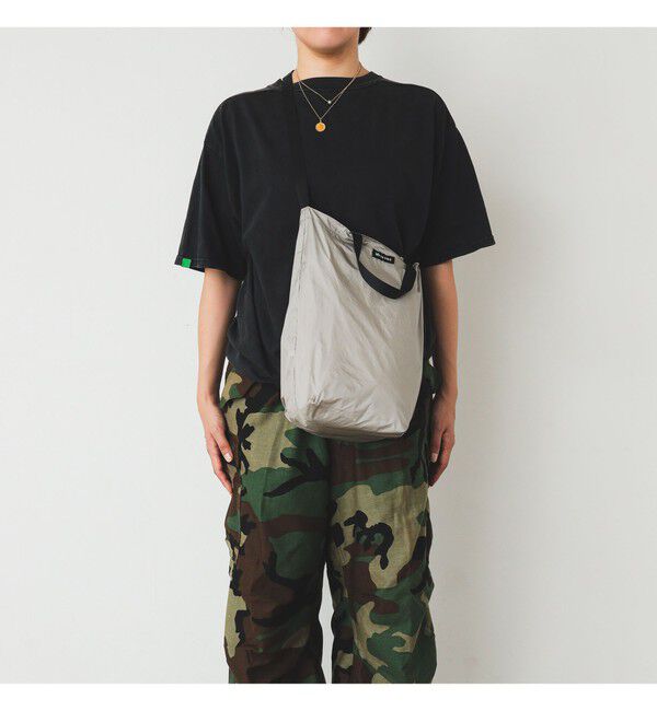 BEAMS「リップストップ ディープ トートバッグ M」|ポーチ|SAND_BEIGE